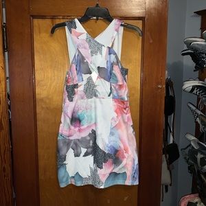 Fitted multicolor dress